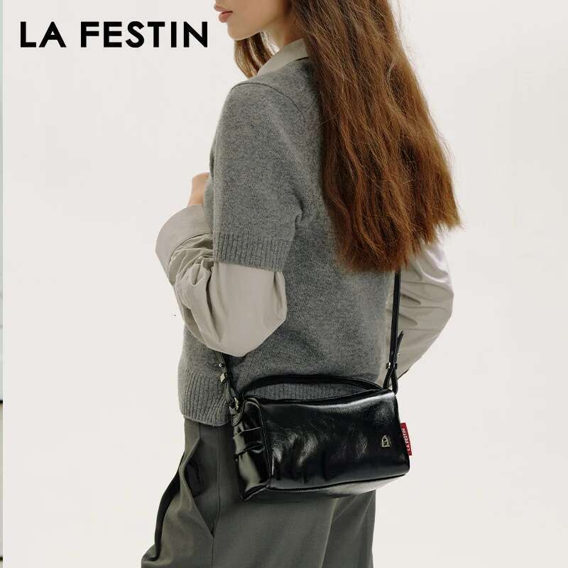 LA FESTIN Original 2025 New Handbag Women Shoulder Fashion Designer Crossbody Leather Brand Bag