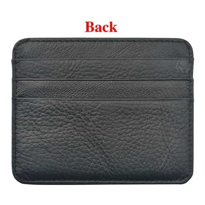 New thin leather mini wallet ultra-thin bank card cardholder business mini ID wallet 6 slot machine cardholder Z250411