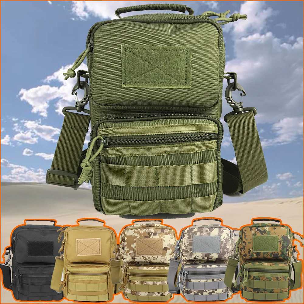 Fishing Tactical Chest Bag Camping Hiking Hunting Shoulder Bag Outdoor Travel Men Fishing Lure Fanny Pack Molle Tackle EDC Bag Z250411