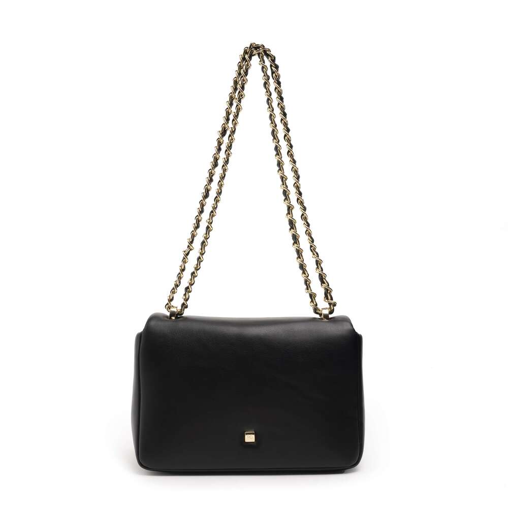 PURIFICACION GARCIA Women S Crossbody Sling Bag With Letter Charm Golden Tone Hardware Clasp Closure Minimalist Detachable Strap Purse In Deep