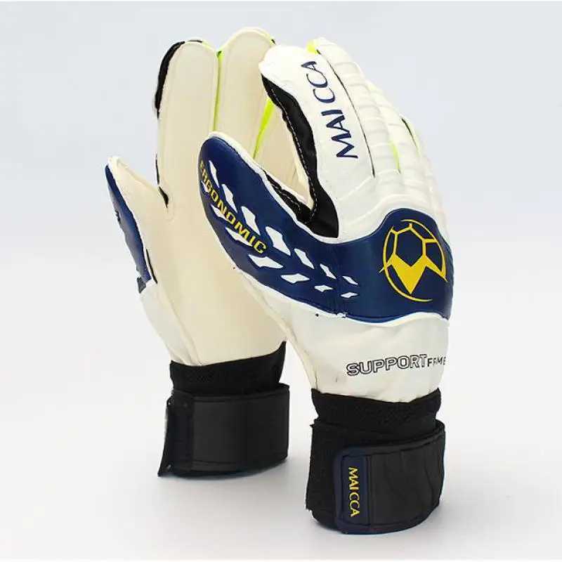 Adult football goalkeeper gloves mens professional anti slip finger protection thick football latex training goalkeeper sports glovesXJ250412