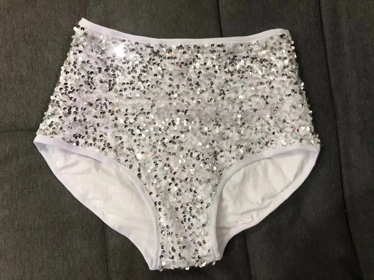 Stage Effect Super Shiny Piece In The Waist Bag Hip Shorts Sex Nightclub Bar Singer Gogo Dance Team DS Lead Dance Costume 250409
