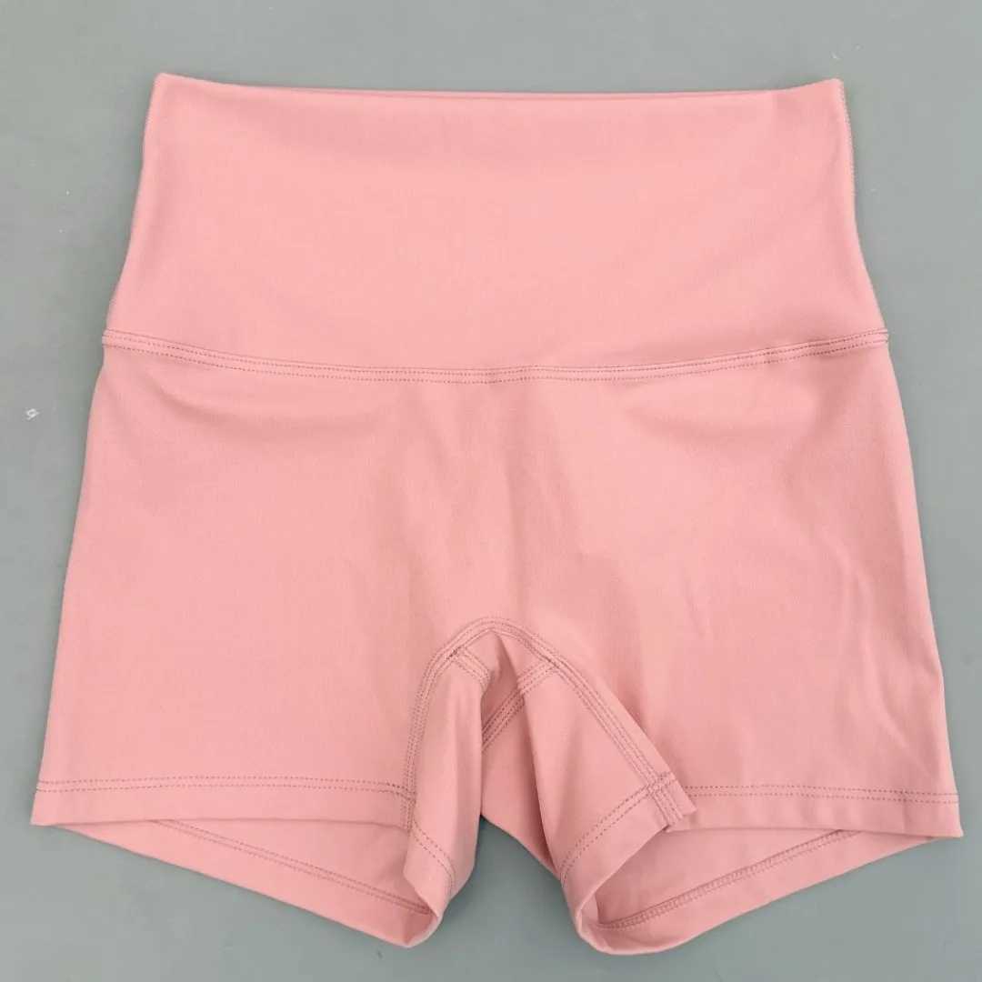 Solid color tight fitting womens fitness exercise short waist yoga short leg squatting posture comprehensive training jogging exercise Y250412