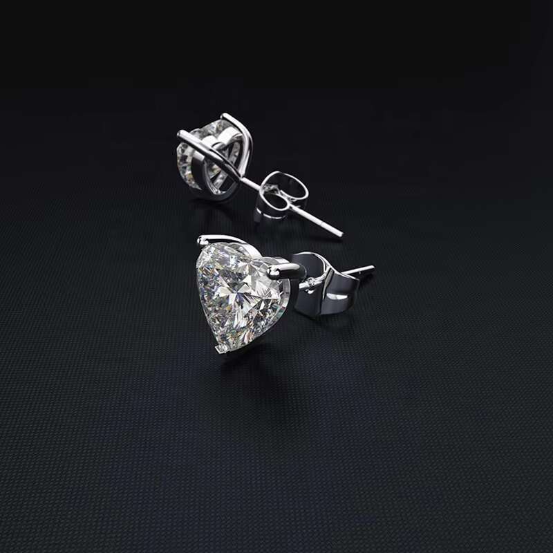 Heart Shape Diamond Perfect Cut Moissanite Earrings DEF VVS White Loose Moissanite Stone for Earrings