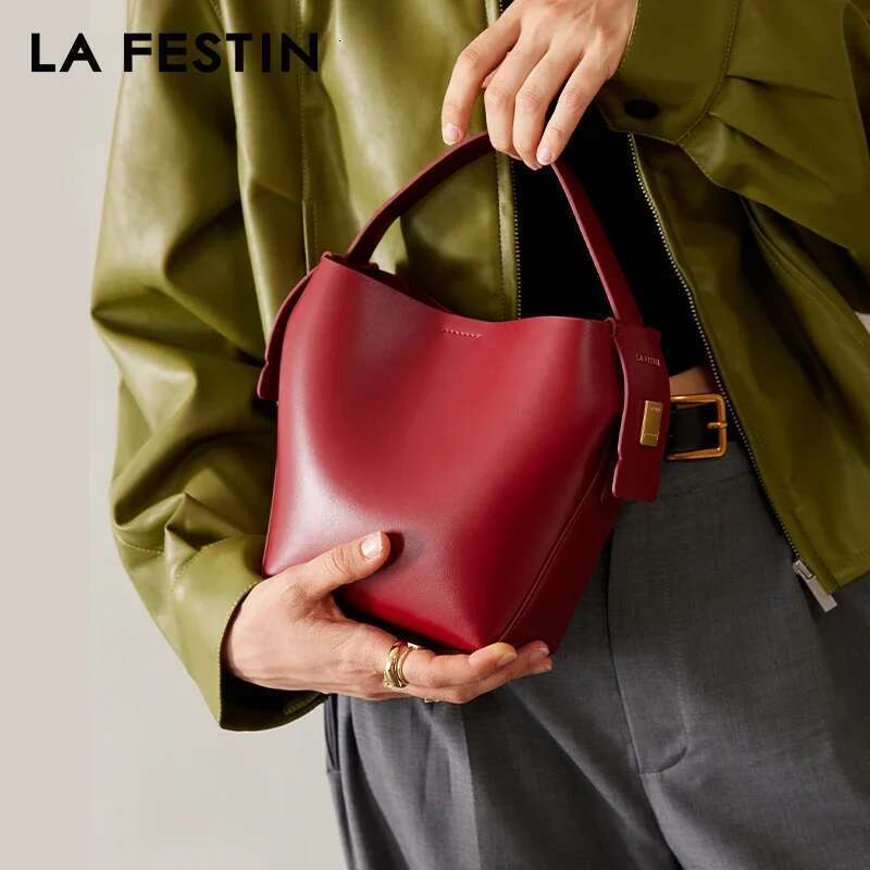 LA FESTIN Original Ladies Leather New 2023 Women Handbag Fashion Design Crossbody Shoulder Bag Women's Bag Products
