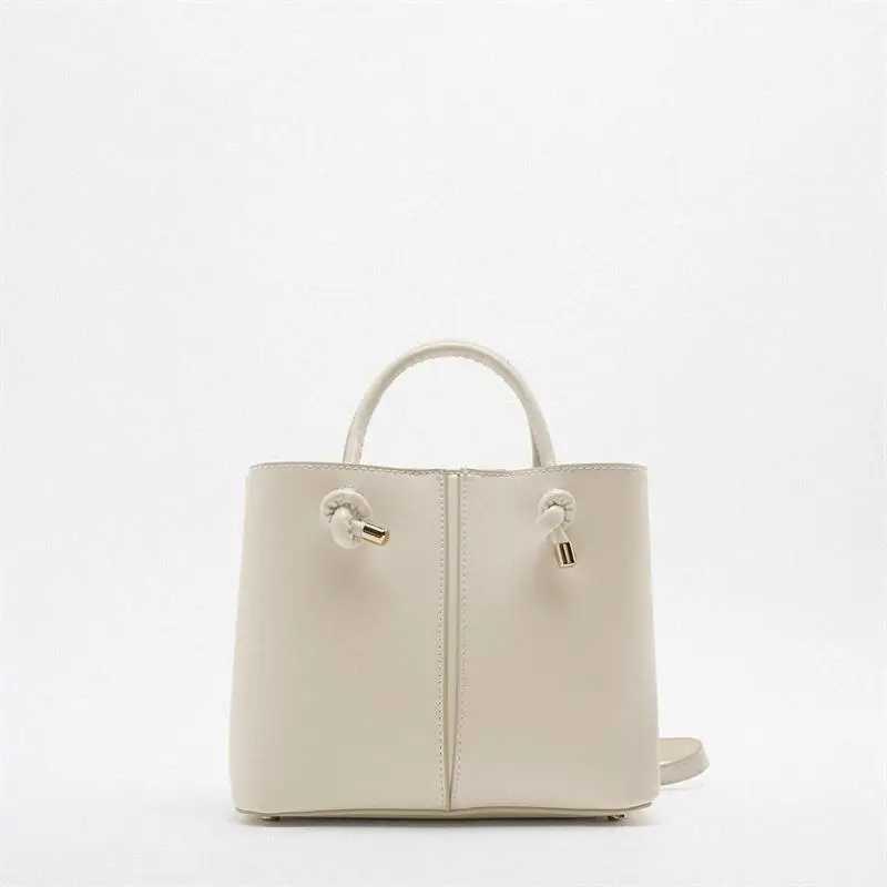 New womens bag casual handbag crossover bag niche design casual bucket bag mini city bag with detachable horizontal strap.XJ250412
