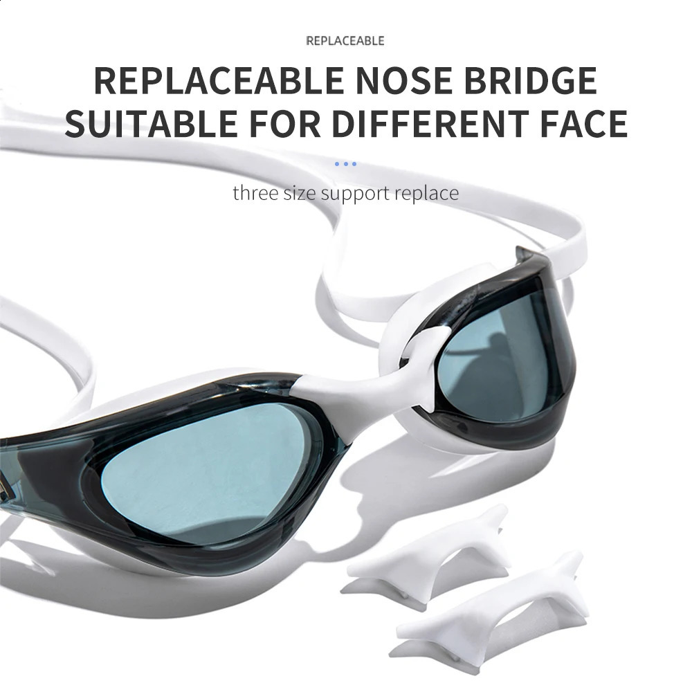 Professional Adult Anti-fog Swimming Goggles Electroplating Waterproof Silicone Swim Glasses Men UV Protection Swim Eyewear 250411