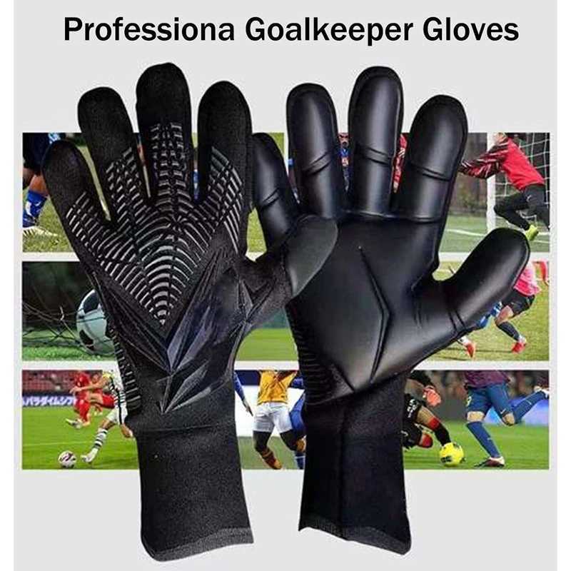 Professional Latex Football Gloves Soccer Ball Goalkeeper Gloves Kids Adults Thickened Football Goalie Children Protection GloveW251112