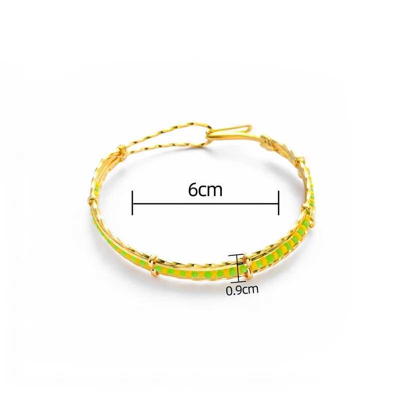 Wholesale New Stainless Steel Jewelry Green and Yellow Color Orula Bracelet Mix Beads Unisex Shango Ochun Bangle For WomenC250411