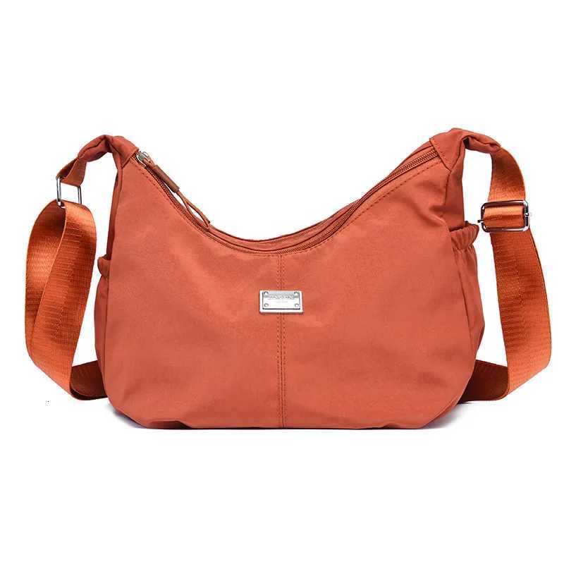 Casual Pleated Shoulder Bag Womens Dumpling Bag Office Ready Single Crossbody Bag Fashionable Soft Nylon Square Shape BagT2511112