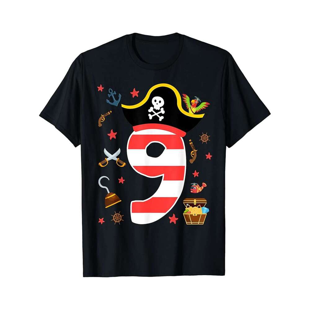 Designer T shirt Arrr Im 6 Funny 6 Year Old Pirate 6th Birthday Treasure Map - 220g T shits