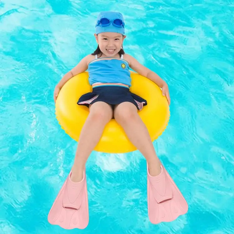 Swim Fins For Children Soft Scuba Diving Snorkeling Flippers For Training Children Swimming Trainin For Boys Girls 250411