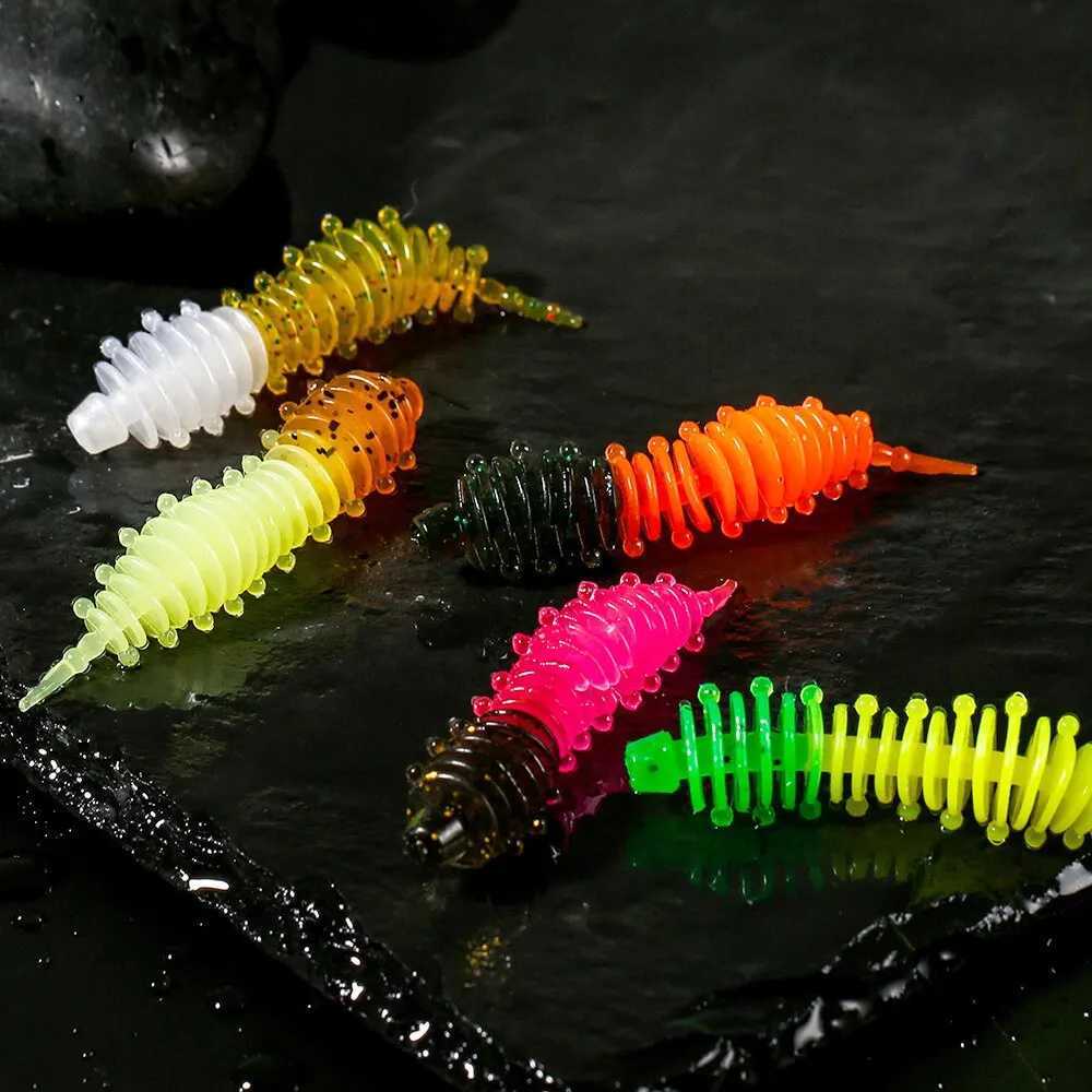High Quality Fishing Lure 5cm 1.27G Soft 30pcs Needle Tail Worm For Trout Fishing Soft Bait With Box Soft Lure Kit For Perch Z250411