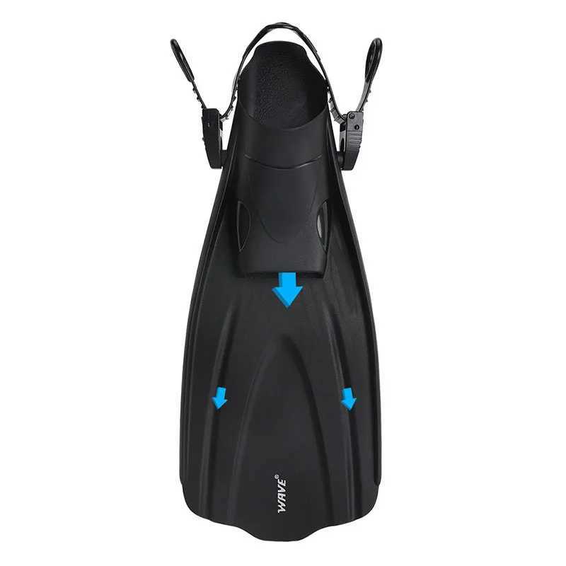 Oulilan Adjustable Short Leg Adult Inflatable Foot Swimming Collar Fins Beginner Water Sports Equipment Portable Diving CollarY250412