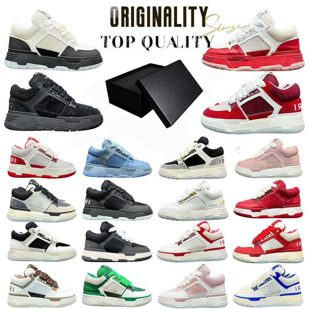 AAAAA top-quality ma-1 designer skeltop2 best-selling couple's bone men women am brand shoes leather mesh daily outfit various color styles complete with box