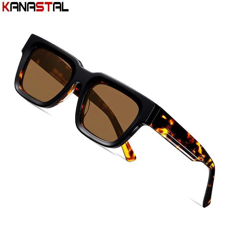 Men Polarized Sunglasses Women UV400 Square Sun Glasses Acetate Fibre Eyeglasses Frame Camping Fishing Anti Glare Shade Eyewear Z250411