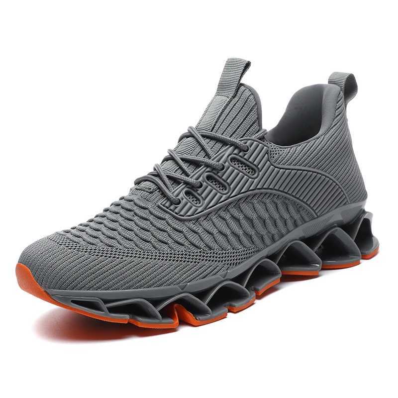 Large Size Blade Running Shoes for Men Antiskid Damping Cool Outsole Walking Trekking Leisure Summer Running Zapatills Sneakers Z250411