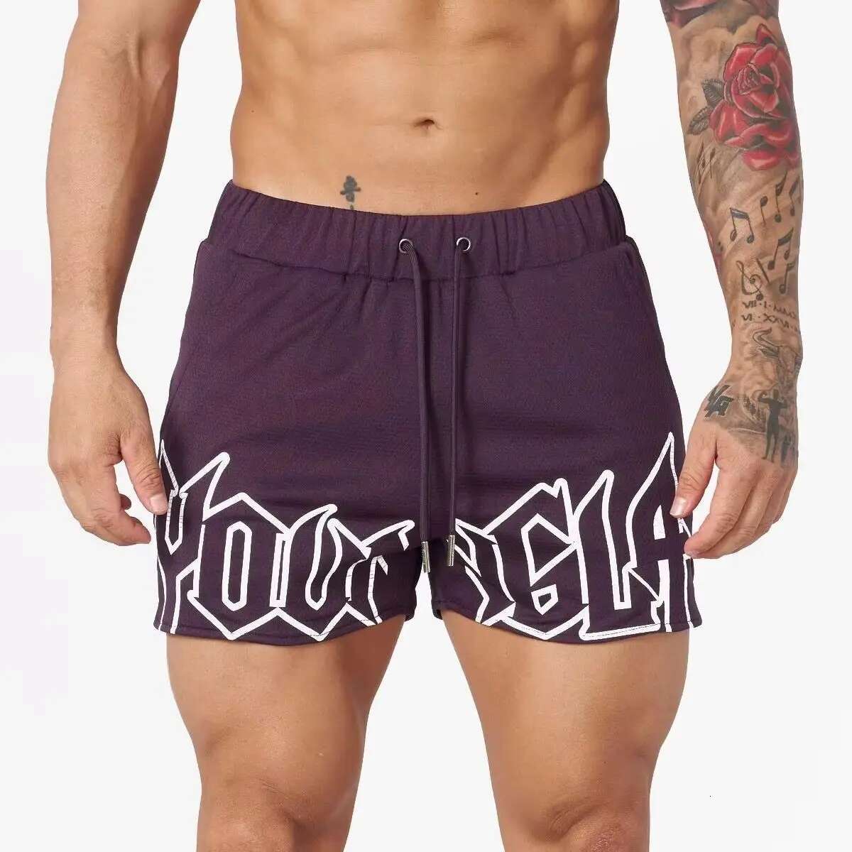 Men's Quick-Dry Athletic Workout Gym Running Basketball Training Mesh Shorts for Jogging Beach Sports Short Pants