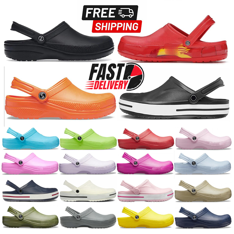 2025 Designer mens slippers women sandals slides buckle platform low slide black pink navy blue sandal Rubber with buckle sandale shoes