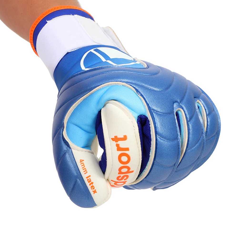 Mens football goalkeeper gloves for match training thick latex goalkeeper gloves anti slip detachable wristbandXJ250412