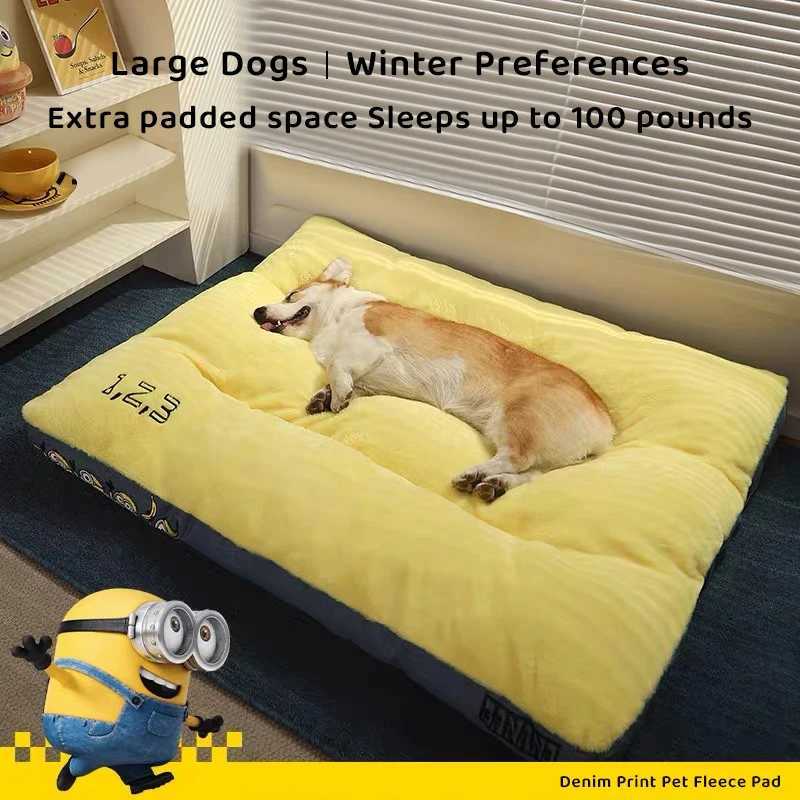 Velour Soft Pet Bed Warmer Mat suitable for small medium and large dogs detachable cover pet mats cats and comfortable mats X250412