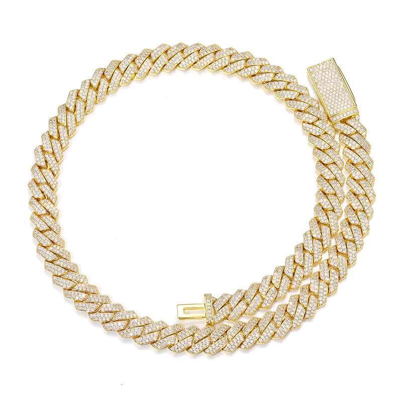 Classic Solid Pin Gold 10/14/18/20mm Cuban Miami Chain Necklace