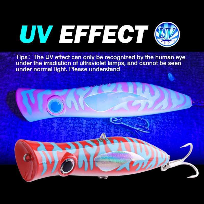 FJORD Popper Fishing Lure 49g Topwater Floating Surface Bait With Treble Hooks Big Mouth Saltwater Sea Hard Baits Fishing Goods Z250411