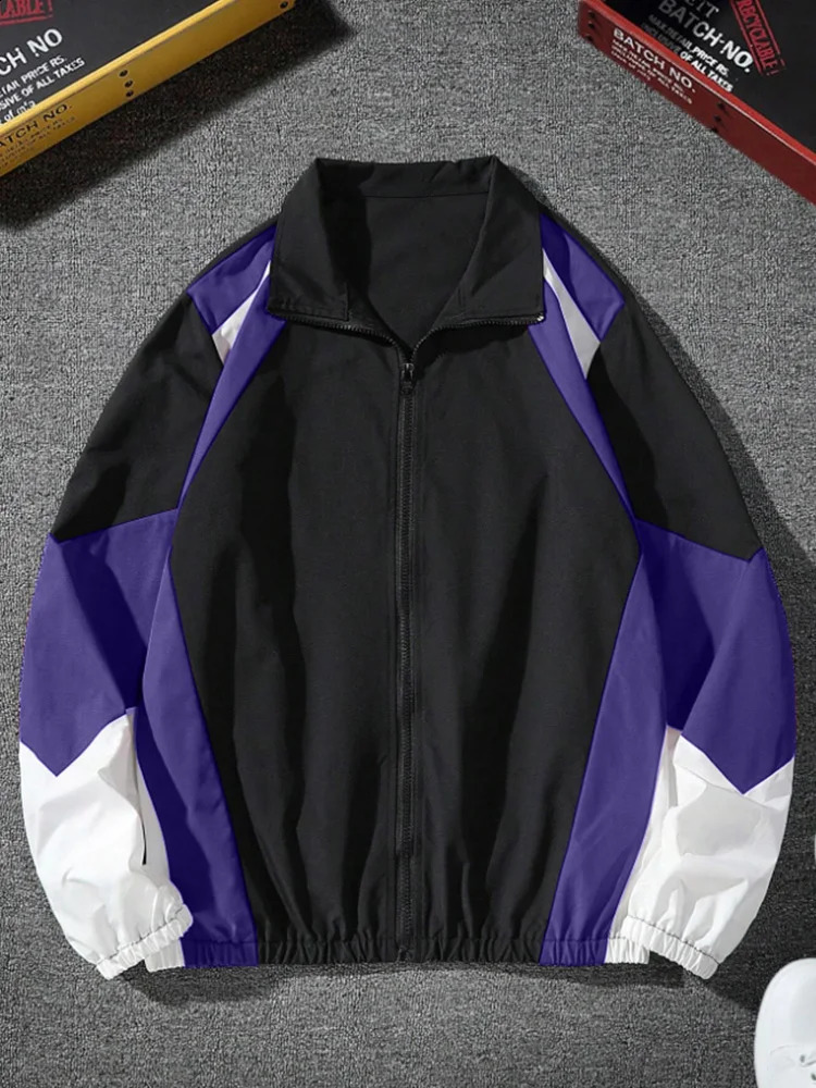 Mens colorful jacket lightweight casual travel friendly windproof durable high-quality fabric boyfriend gift 250411