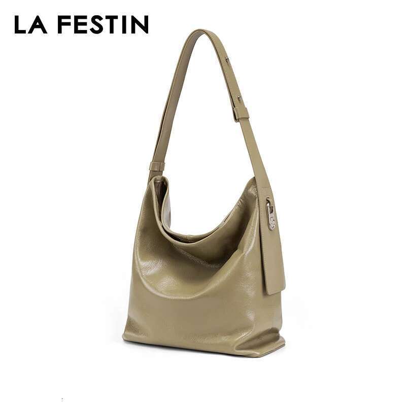 LA FESTIN Original 2024 New Large Capacity Crossbody Shoulder Handbag Women Designer Bags Leather Bag Big Size