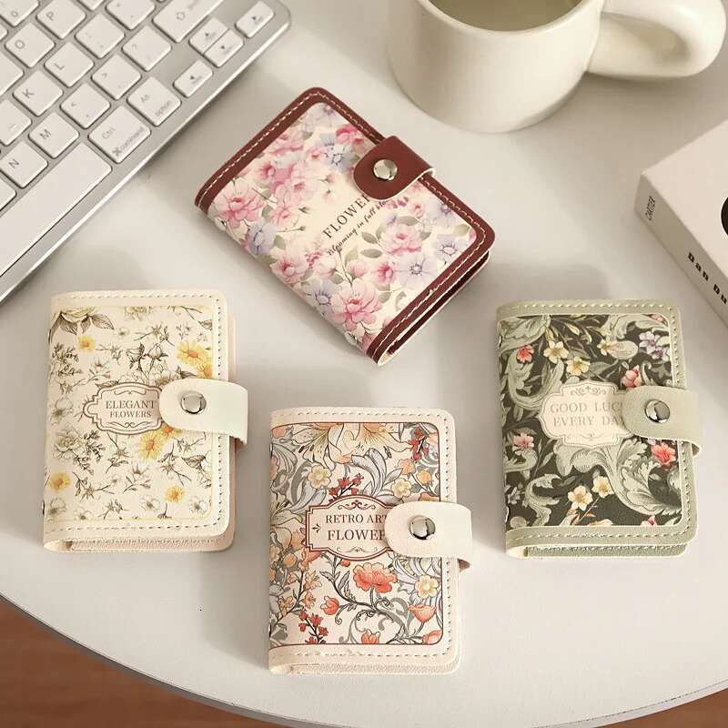 New 20 Pockets Wallets PU Leather Large Capacity Money Bag Lightweight Waterproof Business Card Case Women ddmythur