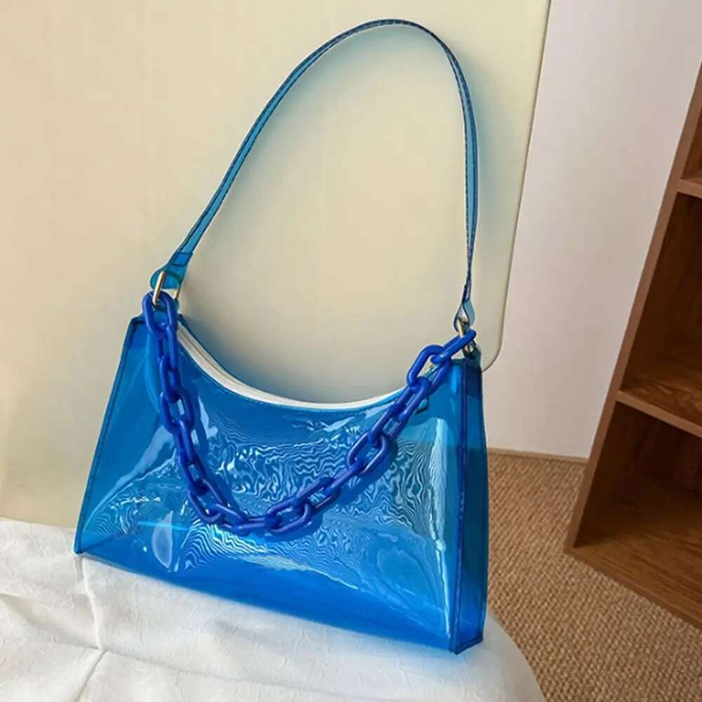 Casual Purse Summer Jelly Handbags Underarm Bags Shoulder Bag