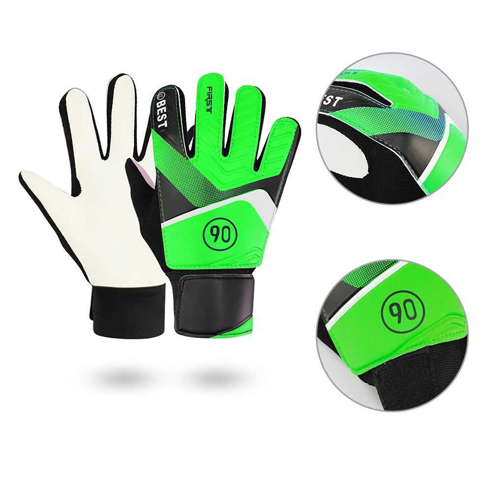 Football Match Gloves Latex Support Football Goalkeeper Gloves Full Finger Protection Waterproof Breathable for Kids AdultsW251112