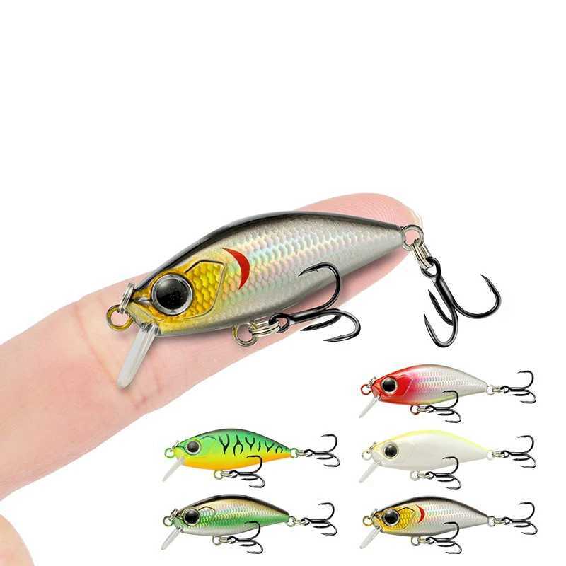 1Pcs Crankbait Minnow Fishing Lure 50mm 4.5g Wobblers Artificial Hard Bait Sinking Sea Bass Lure Plastic Fish Fishing Tackle Z250411