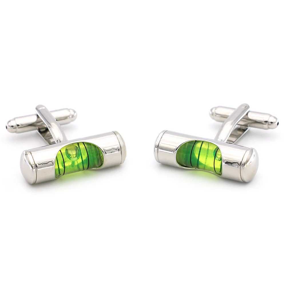 Mens horizontal cufflinks made of high-quality brass material with blue gradient design. Wholesale and retail of cufflinksT250412