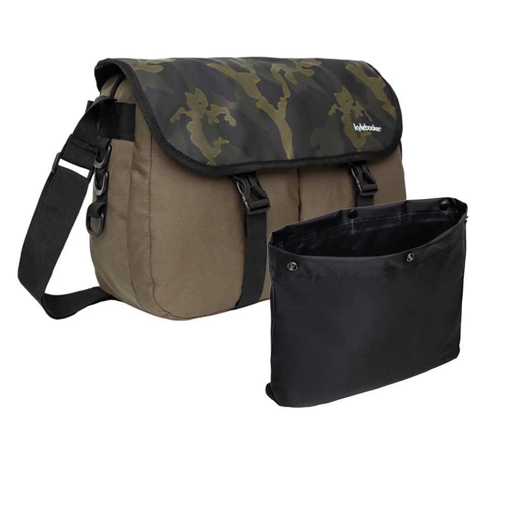 Kylebooker Trout Fishing Bag Bass Fishing Crossbody Shoulder Tackle Bag with Removable Waterproof Pouch Z250411