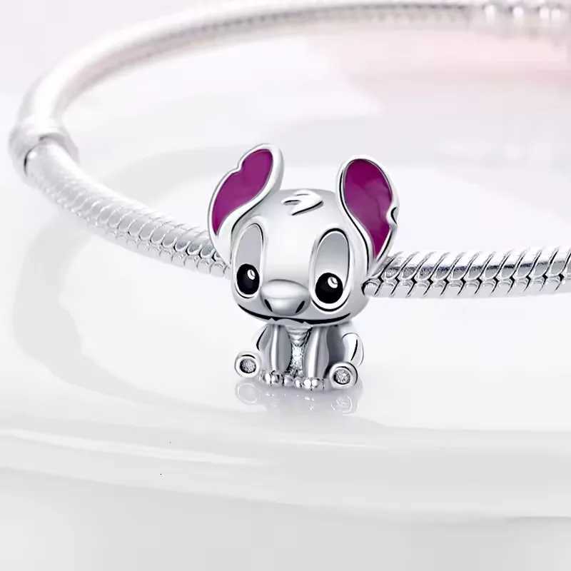 2025 New Charms Miniso Stitch Plata De Ley 925 Silver Jewelry Pendant Beads Original Women Bracelet DIY Jewelry Hot Gift W251112
