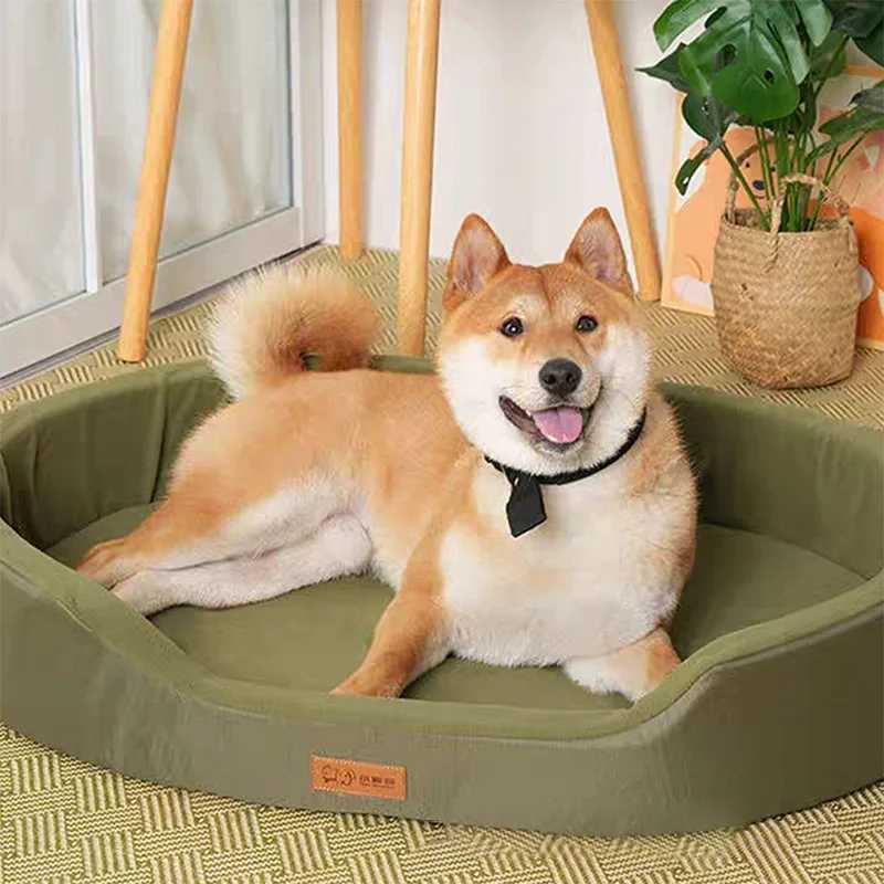 Polar wool dog bed waterproof 600D Oxford cloth and winter warm polar wool double-sided suitable for all seasons X250412
