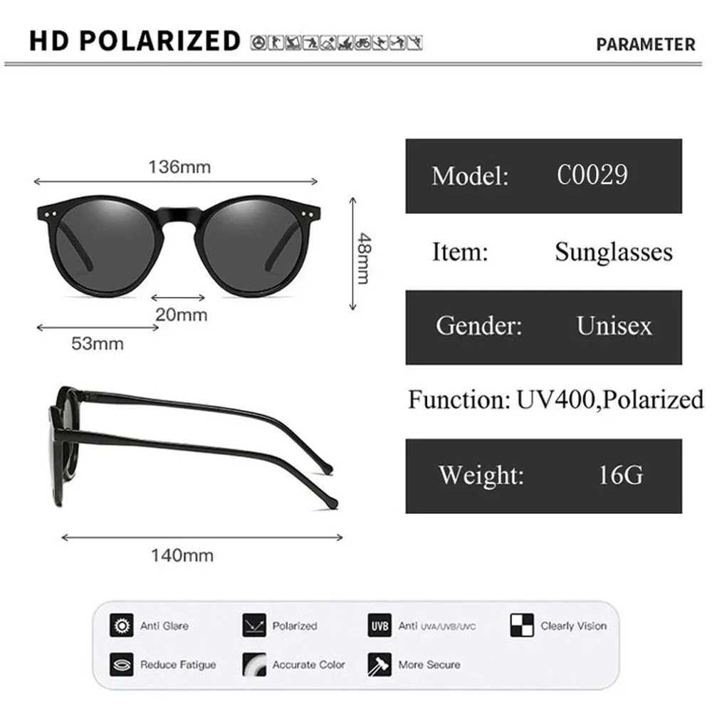 2025 Polarized Sunglasses Men Women Brand Designer Retro Round Sun Glasses Vintage Male Female Goggles UV400 Oculos Gafas De Sol Z250411