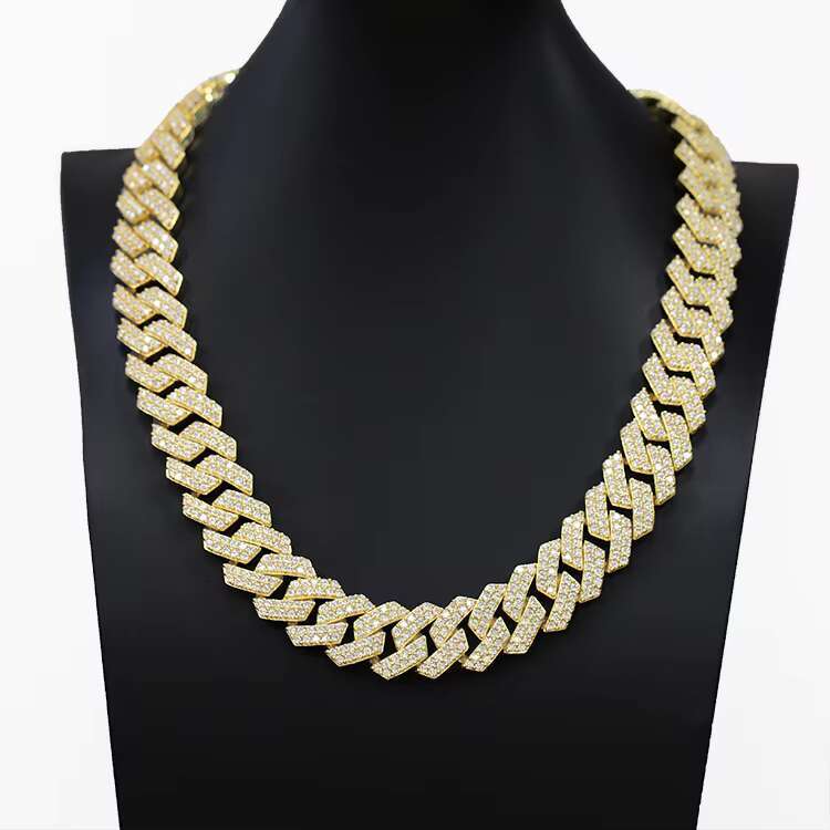 Rts 2 Rows Cuban Link Chain with GRA Vvs Diamond Moissanite 925 Silver 8 mm to 20 mm Wide for Rapper Hiphop Jewelry