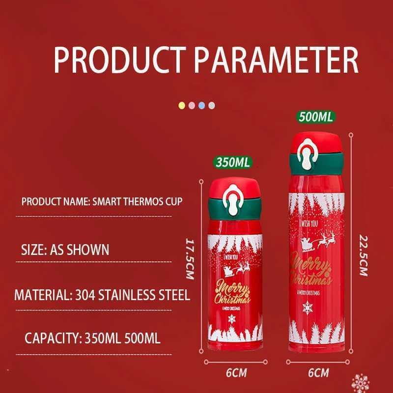 Christmas 304 stainless steel Christmas and New Year gift spring thermos cup male and female students creative water cup net red simple cu Y251112