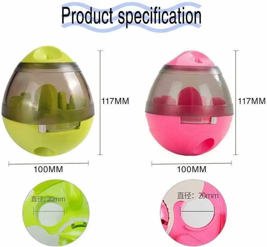 High Quality Interactive dog toy slow food ball food dispenser IQ therapy ball intelligent pet toy dog game training ball pet supplies T2504012