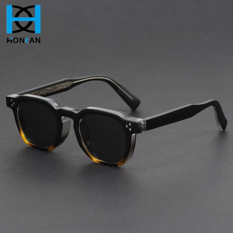 Vintage Rivet Oval Sunglasses Men Punk Propionic Luxury Brand Design Sun Glasses Women Business Party Eyewear UV400 EyeglassesC250411