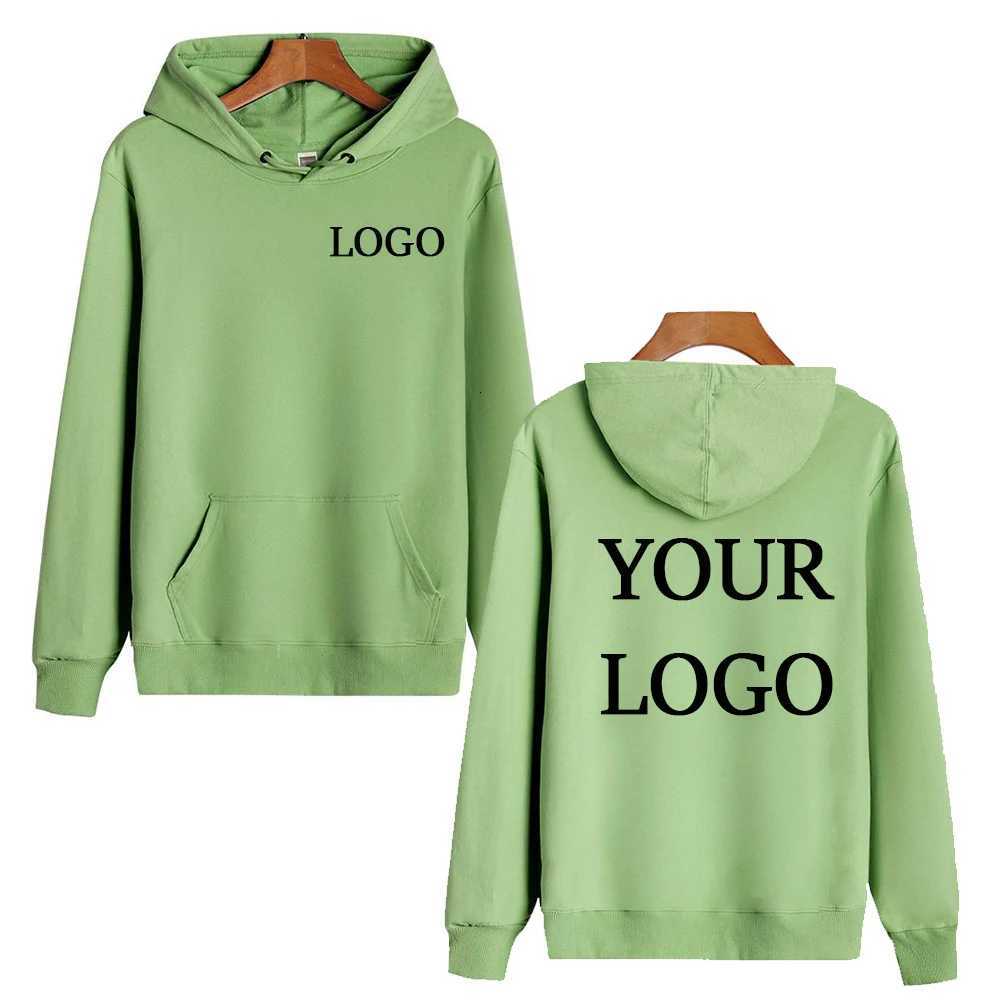 POD customization High Quality 100 Cotton Hoodie Customise Your Mens Fashion Sports Sweatshirt Womens Street Casual Pullover HoodieT251112