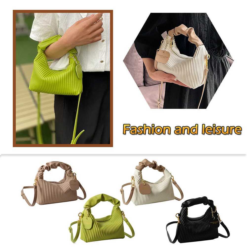 Women Shoulder Bags PU Leather Pleated Cloud Ladies Handbags Fashion Casual Simple Elegant Temperament Girls Tote PursesT2511112