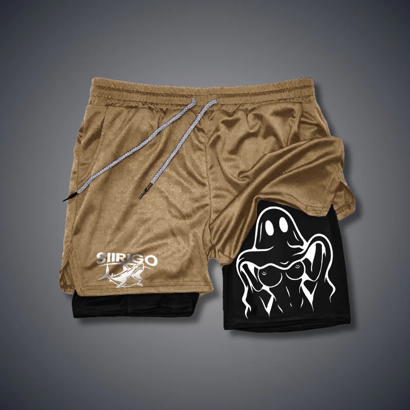 Running Shorts Fashionable Double Layer Fitness Men's Summer Slim Quick Dry Breathable Sports And Apparel