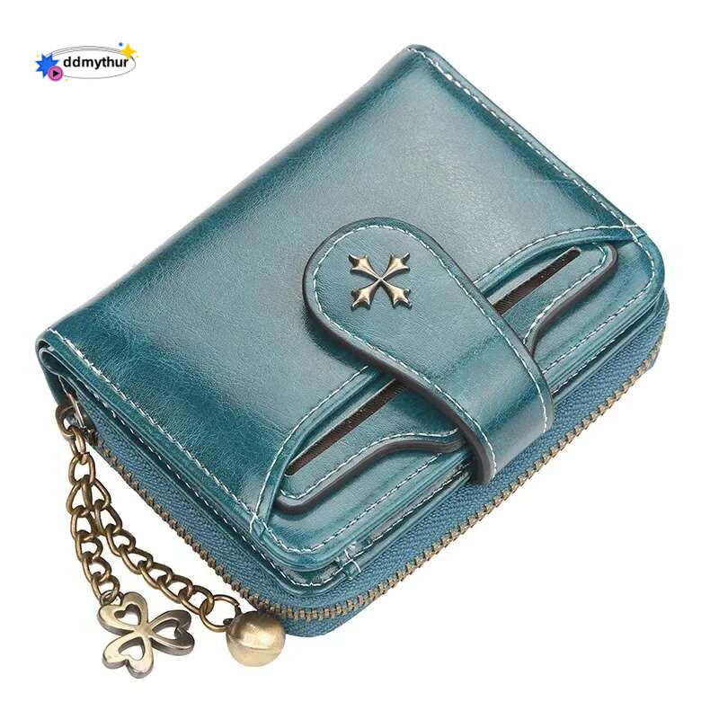 Wallets and Purses PU Leather Money Bag Female Short Hasp Purse Small Coin Card Holders Blue Red Clutch New Women Wallet ddmythur
