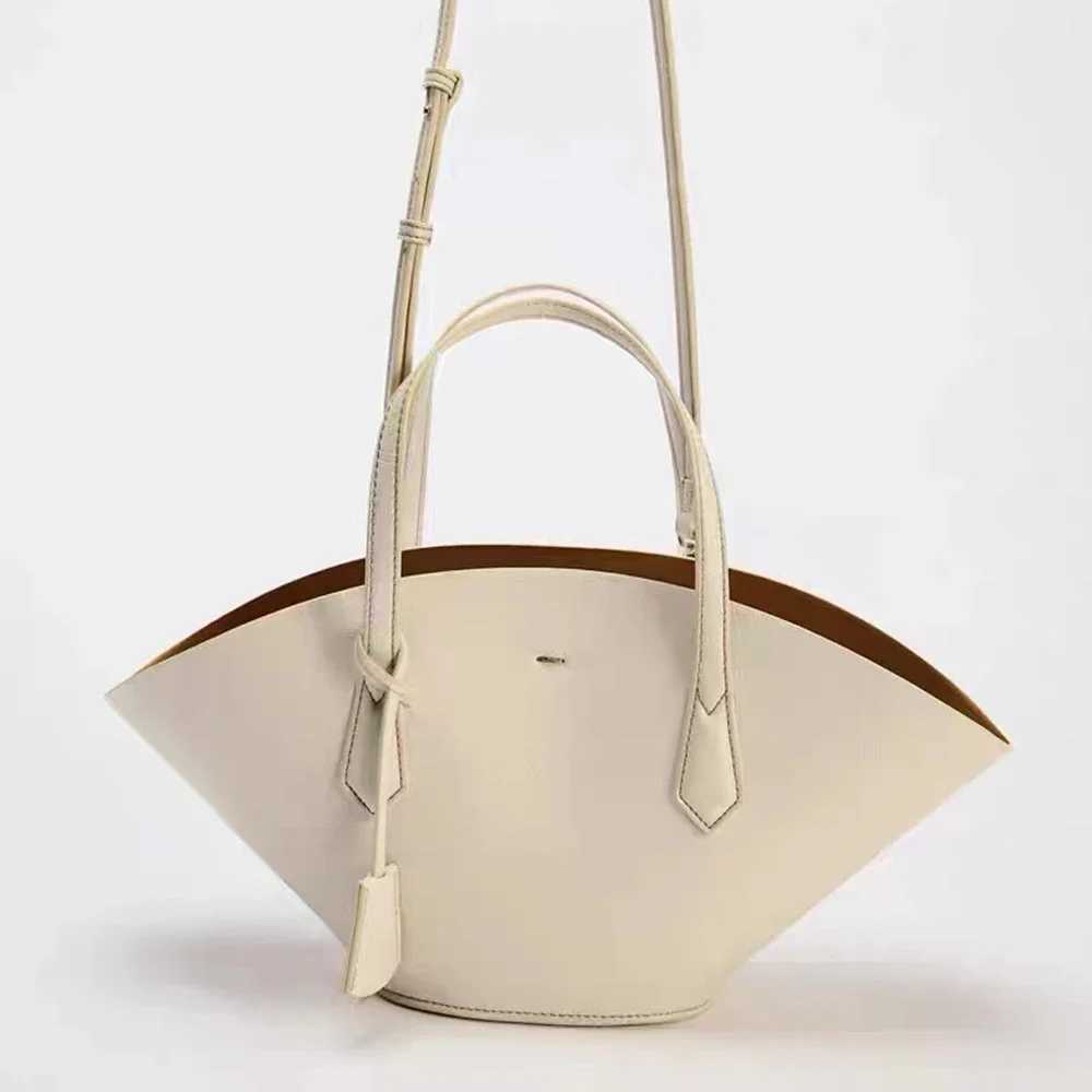 FI Designer Bucket Bag PU Leather Womens Handbag Large Shoulder Cross Body Bag Half Mo Basket Bag 2024 HandbagXJ250412