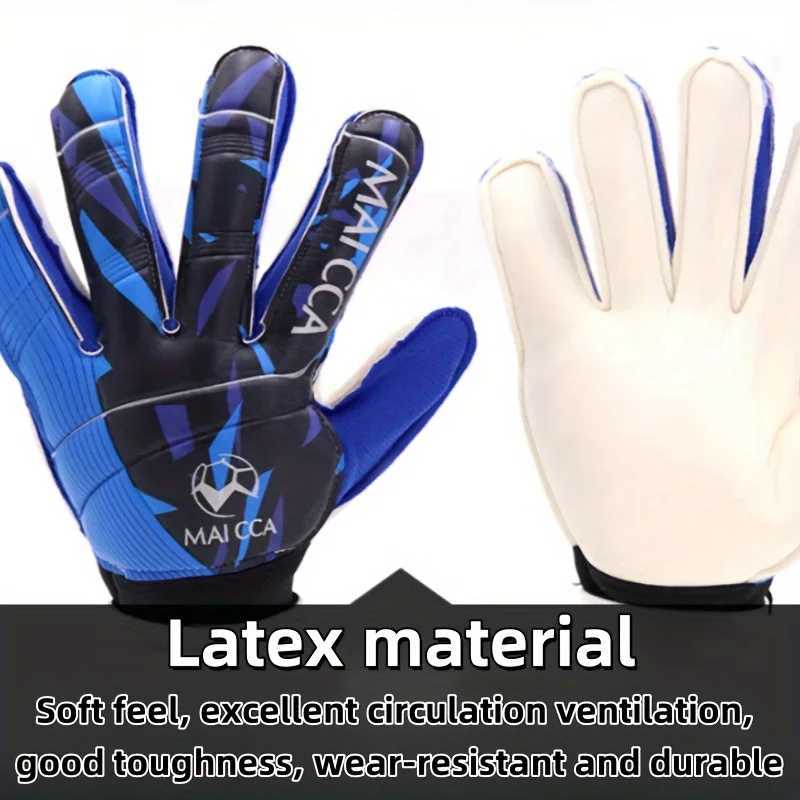 New Football Goalkeeper Gloves Adult Goalkeeper Gloves Full Latex Gloves with Finger ProtectionXJ250412