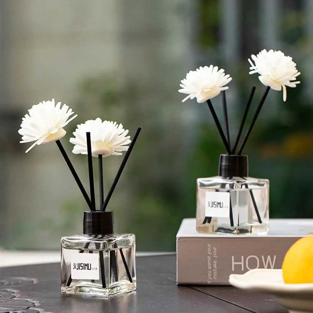 50ml Flameless Home Fragrance Room Perfume Liquid Jasmine Diffuser Flower Oil Reed Aromatherapy With Plastic Essential Bott F6X6 X251112
