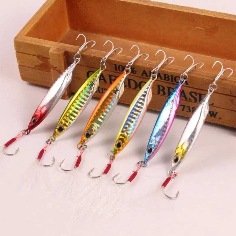 BURLE Fish Jig High Quality Bass Lure Deep Sea Knife Metal Slow Jig Lure Saltwater Fast Sinking Fishing Lures Z250411